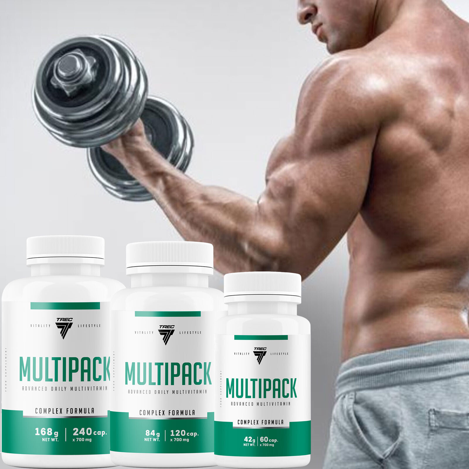 MULTI PAK 60-300 Caps. Vitamins Minerals Electrolytes Health Dietary Supplement