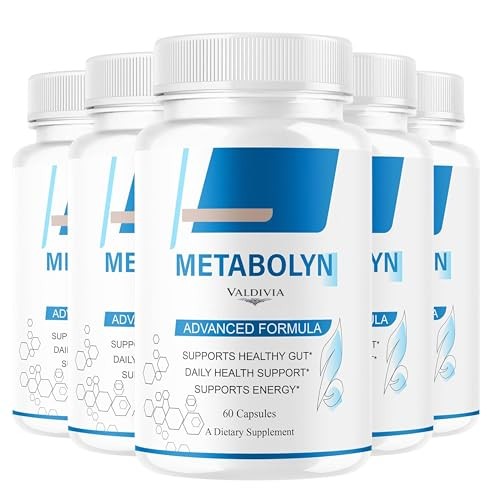 Metabolyn Weight Loss Metabolism Support Supplement Capsules 5 Pack 300Ct