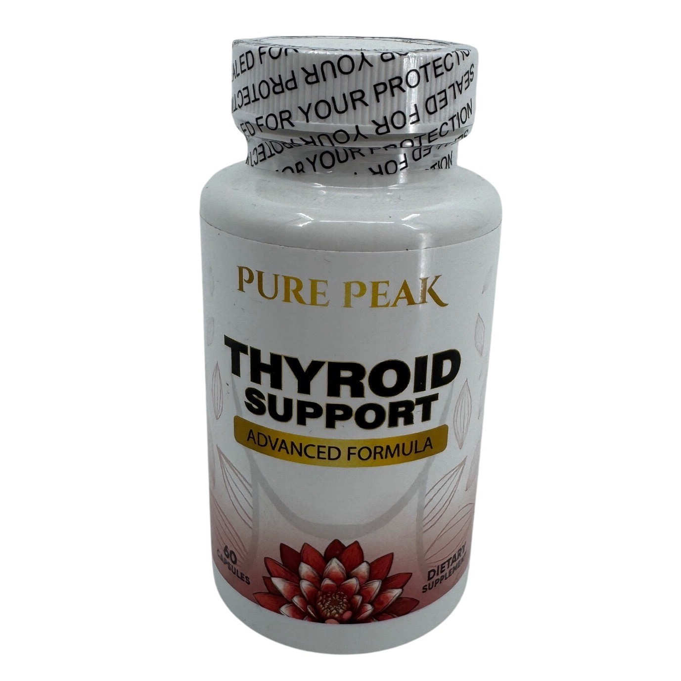 Pure Peak Thyroid Support Advanced Formula 60 Capsules Exp 06/2026 Lot 53275