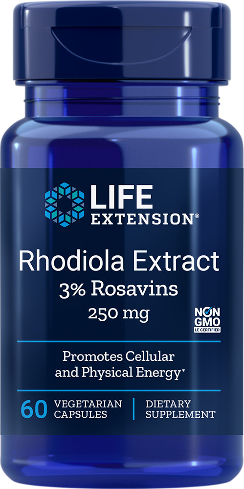 Life Extension RHODIOLA EXTRACT 250 MG 60 Veg Caps