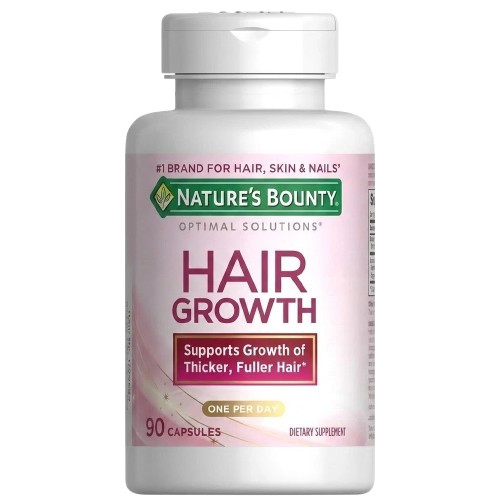 Nature’s Bounty Hair Growth Biotin 90 Capsules One Per Day Exp 08/2027