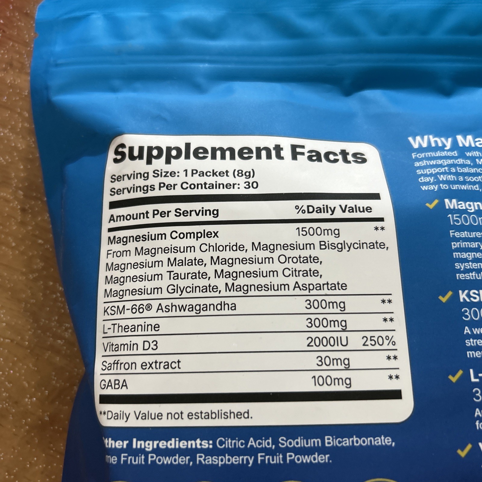 yesnap MagicRelax 8-in-1 Magnesium Powder Raspberry Lemonade 30 06/2026