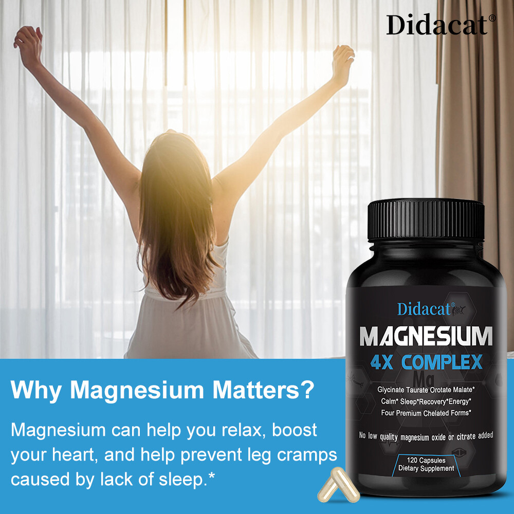4x Magnesium Complex – Magnesium Malate, Glycinate, Taurate, Orotate