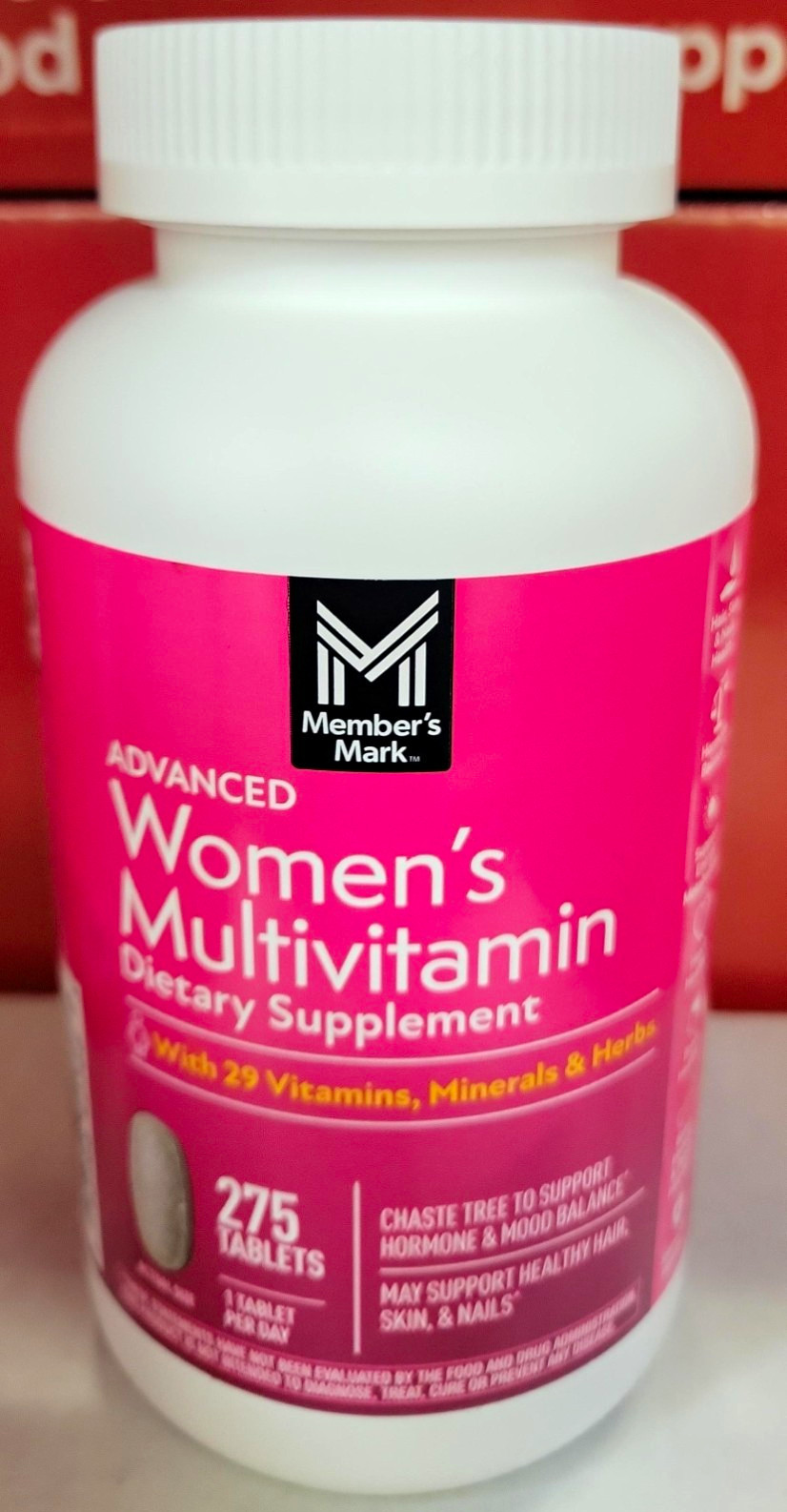 Member’s Mark Advanced Women’s Multivitamin Tablets Dietary Supplement 275 ct