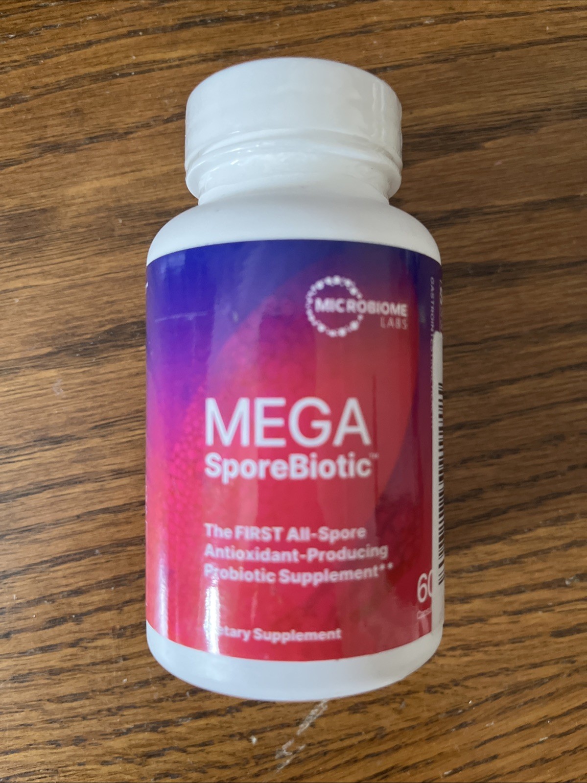 Microbiome Labs MEGA SporeBiotic – 60 Capsules – Probiotic Exp 08/26