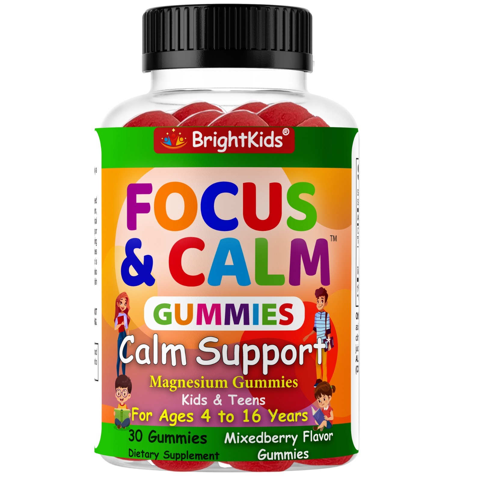 Brain Booster Supplement For Kids & Teens, Support Memory, Kids Vitamin 12/12/25