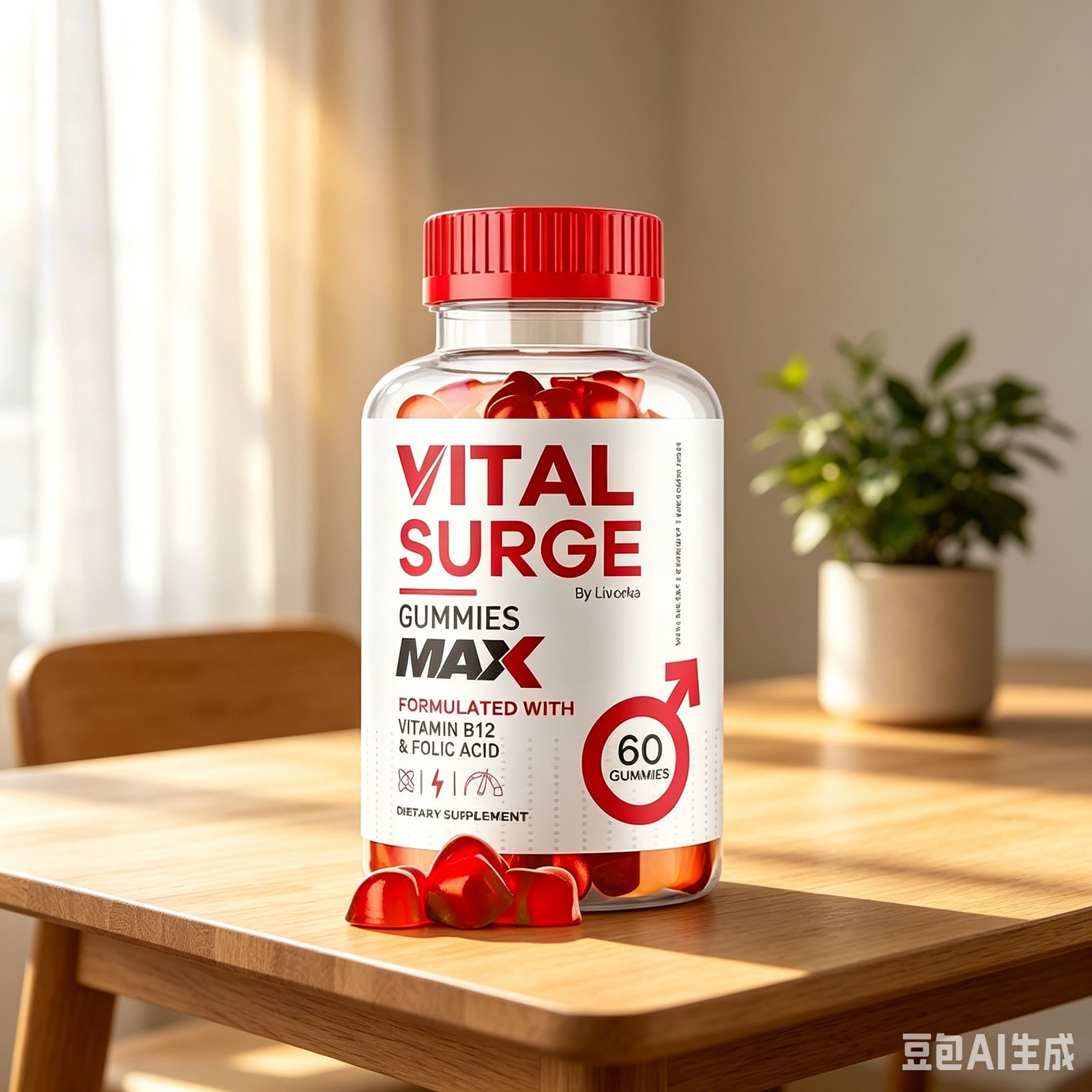 Surge Vital Male Gummies, Vital Surge for Gummies Performance – 60 Gummies
