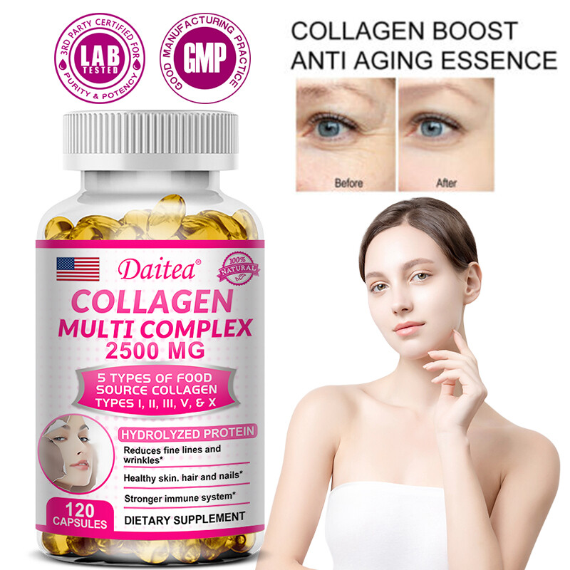 Collagen Complex 2500 mg strengthens the immune system for healthy skin