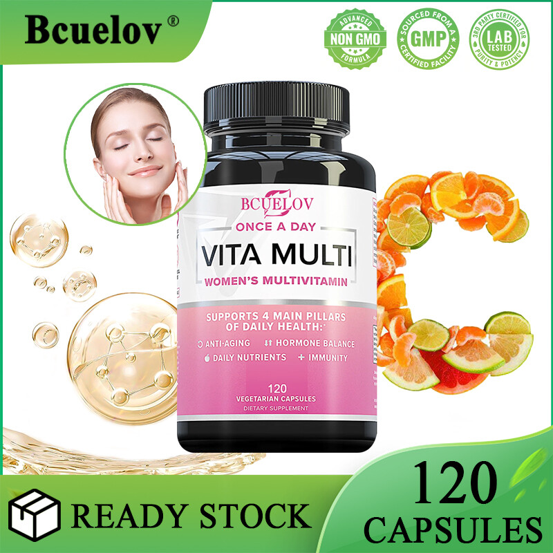Women’S Vitamins Support Skin Immune Health 120 Capsules Folic Acid Biotin