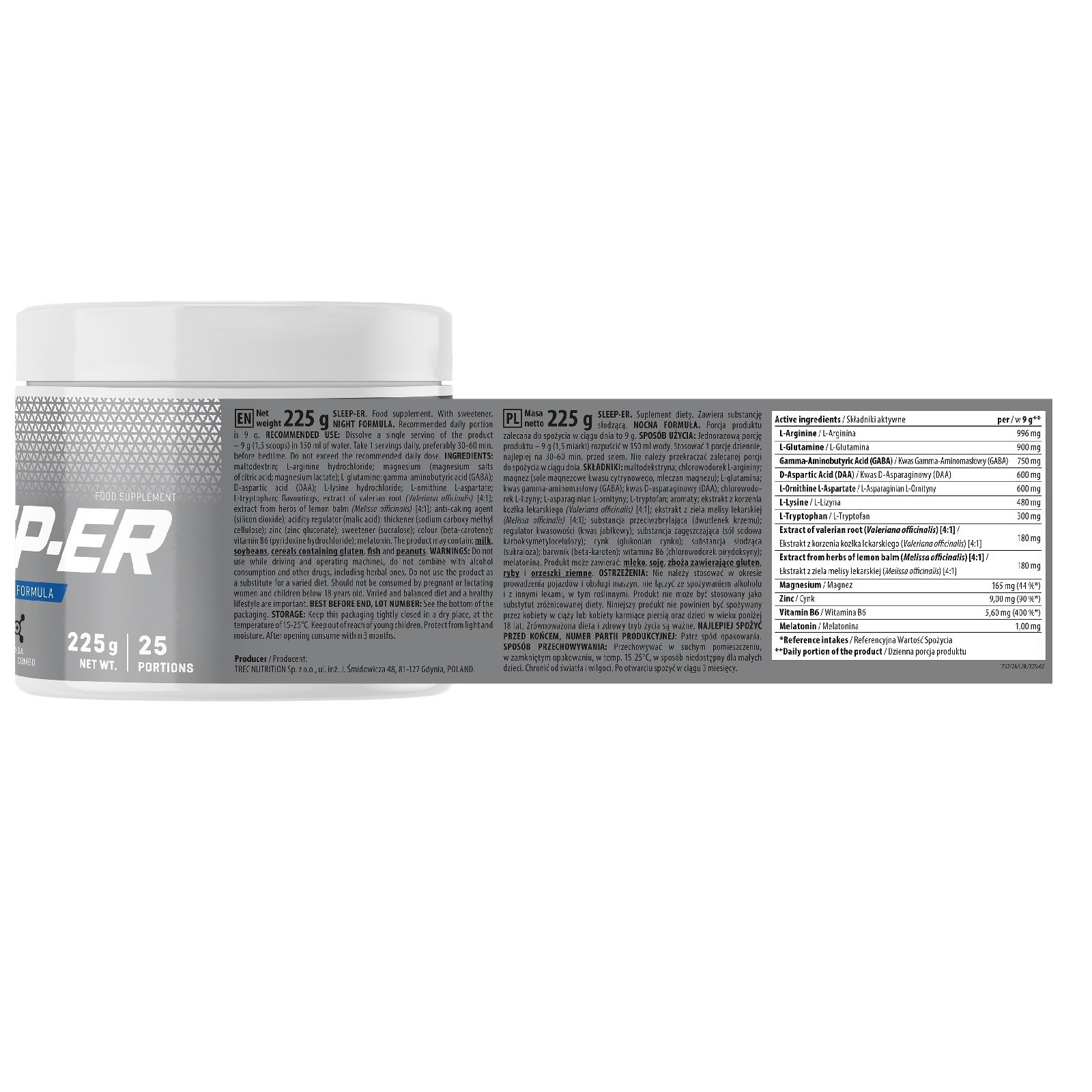 SLEEP-ER – 225 G -Support better sleep regeneration at night fast falling asleep