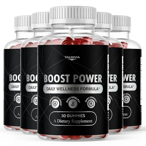 Boost Power Men Wellness Gummies Energy Vitality Daily Support 5 Pack 150Gt