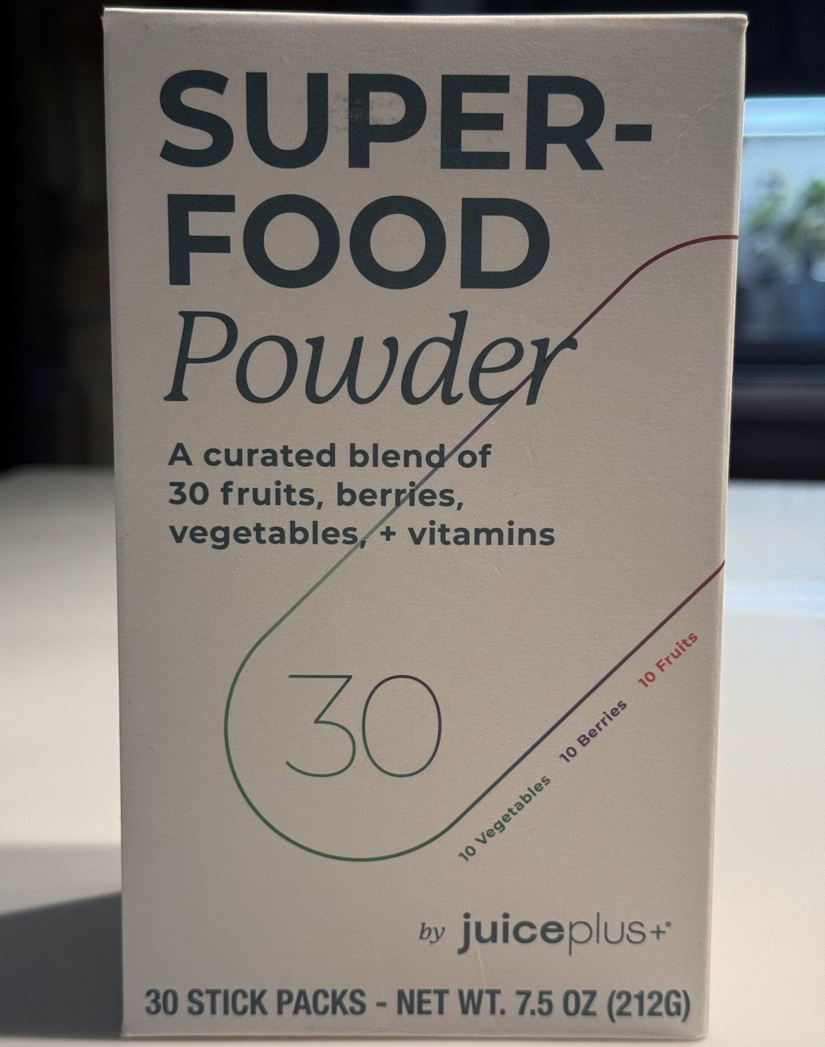 Juice Plus+ Superfood Powder Natural Flavors 30 Stick Packs 7.5 oz Exp 07/2026