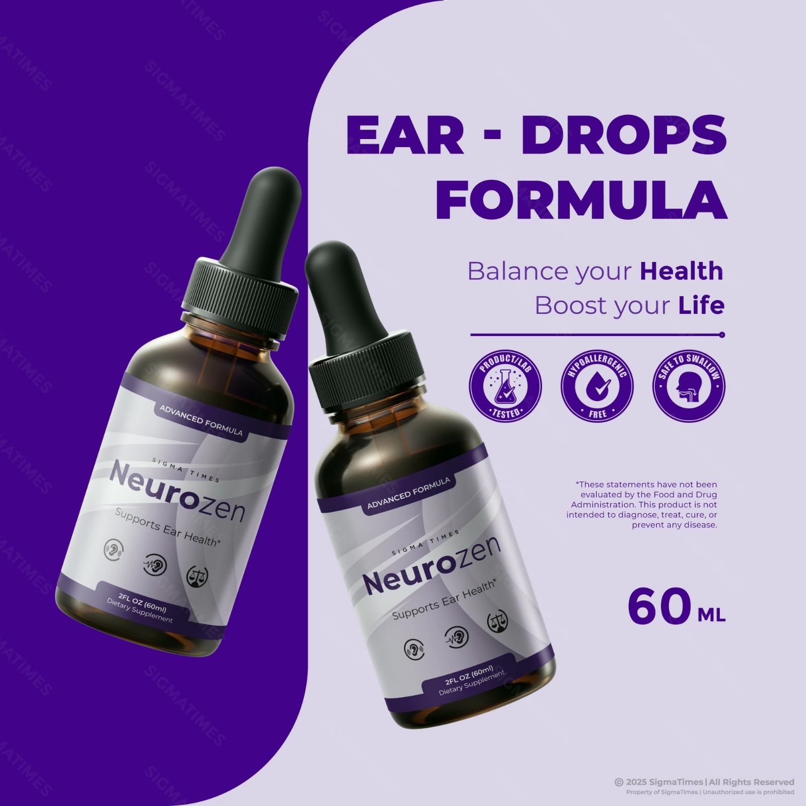 NeuroZen Drops – Neuro Zen Advanced Ear Health and Hearing Support (30servs.)