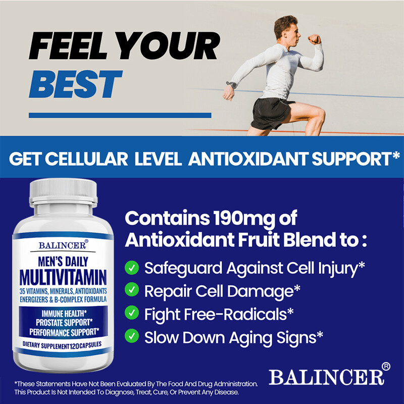 Men’s Daily Multivitamin: 35 Vitamins, Minerals, Antioxidants