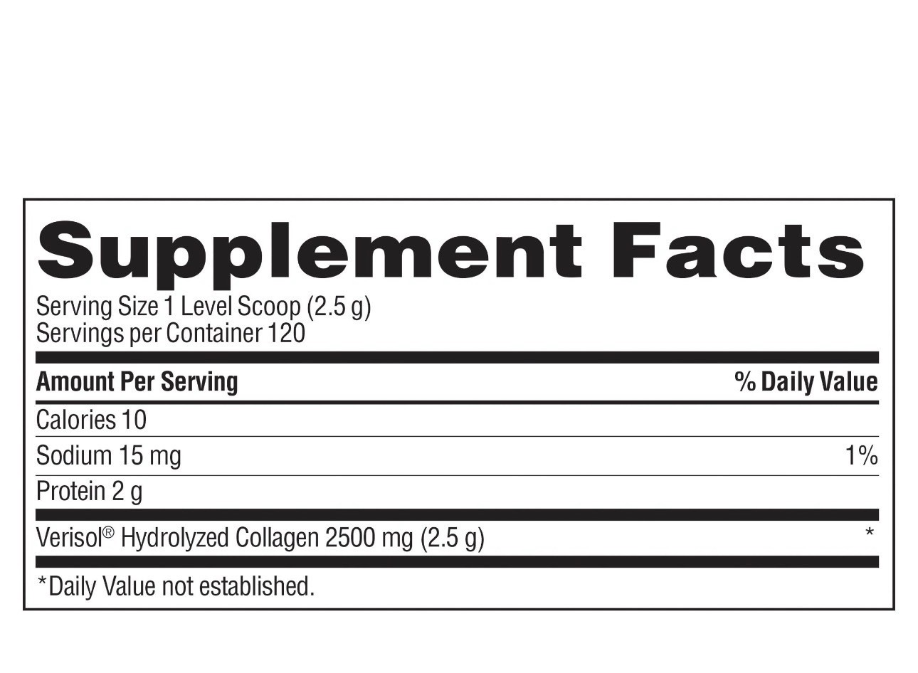 trunature Verisol Hydrolyzed Collagen Powder 2500mg 10.58oz Skin Health