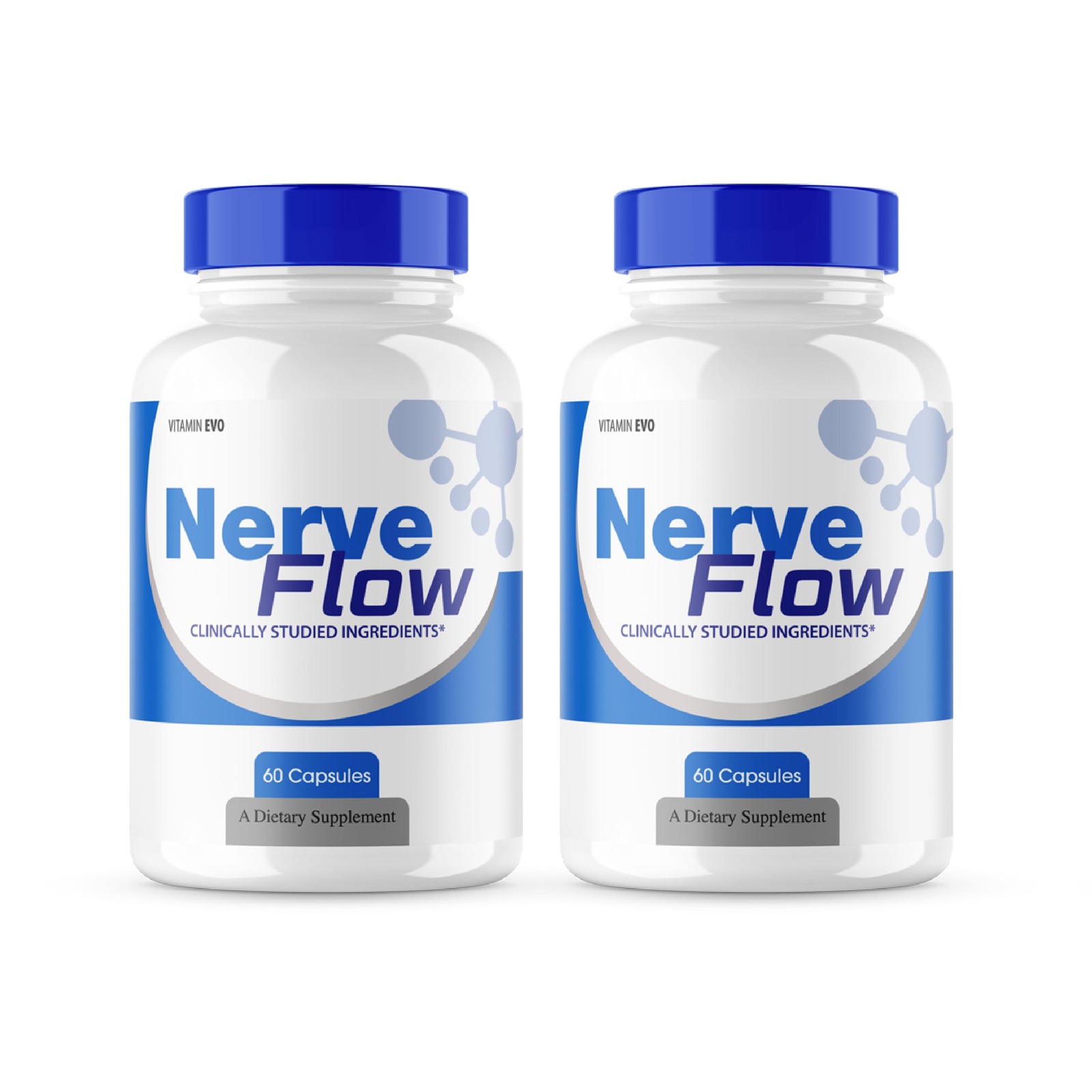 (2 Pack) Nerve Flow Capsules, Official NerveFlow Support Supplement Pills, Nerve