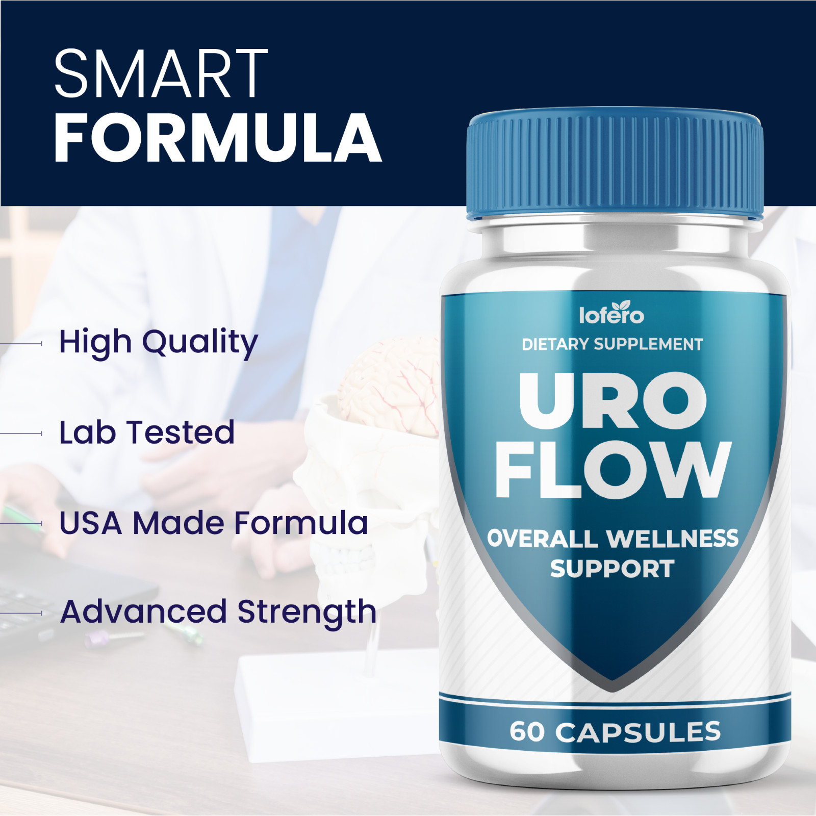 (3 Pack) Uro Flow for Men Prostate Health & Urinary Support Supplement (180 ct)