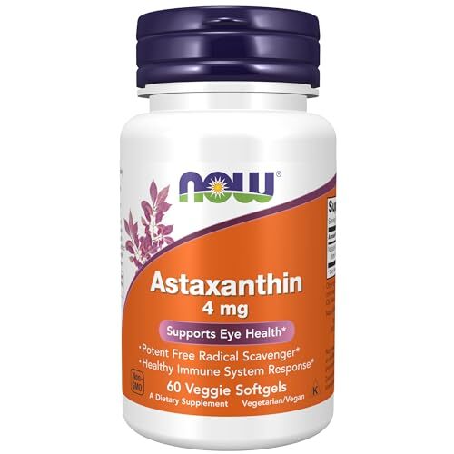 NOW FOODS Astaxanthin 4 mg – 60 Veggie Softgels