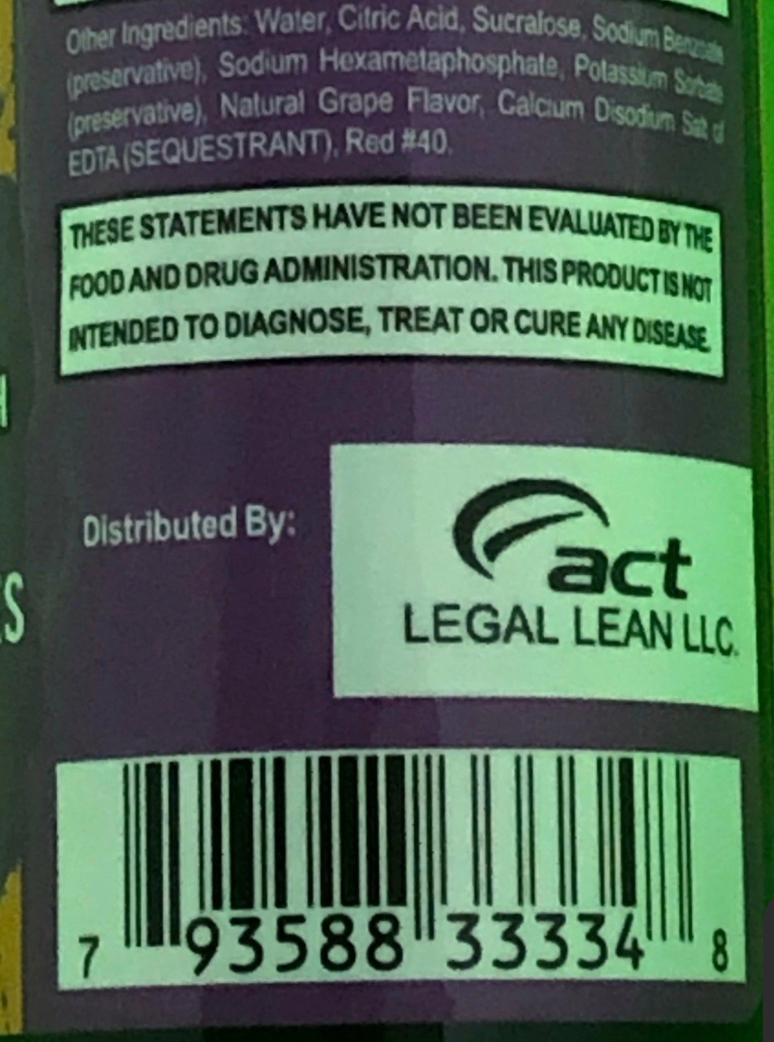 Free Gifts🎁Legal Lean Male Performance Max Strength Grape3 Doses 3 FLOZ 2 Ct