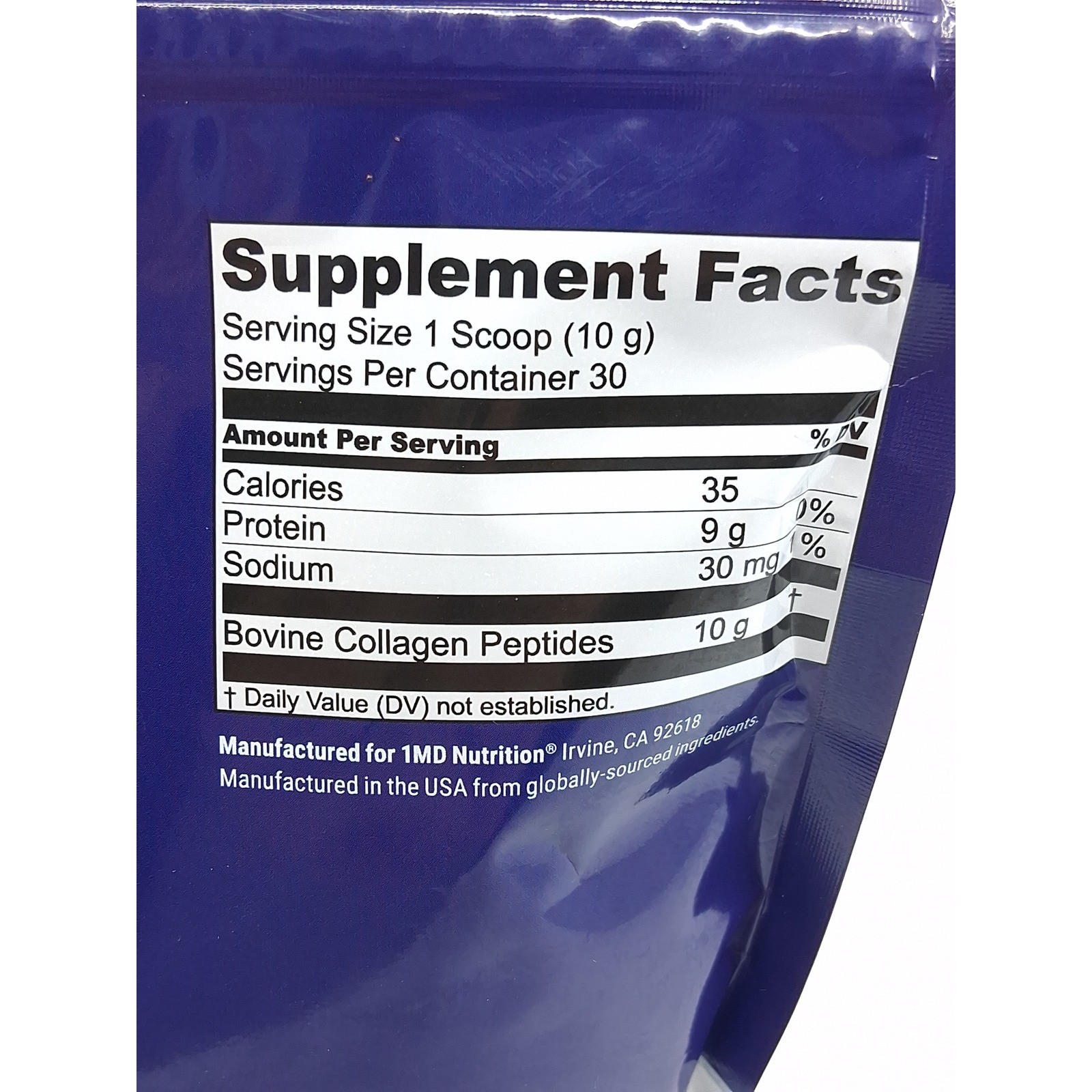 1MD Nutrition Collagen Peptides Collagen Support Joint Health & Aging EXP10/2026