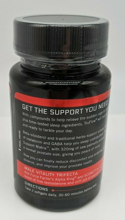 Force Factor TRUFLOW Prostate Health Support for Men – 30 Count