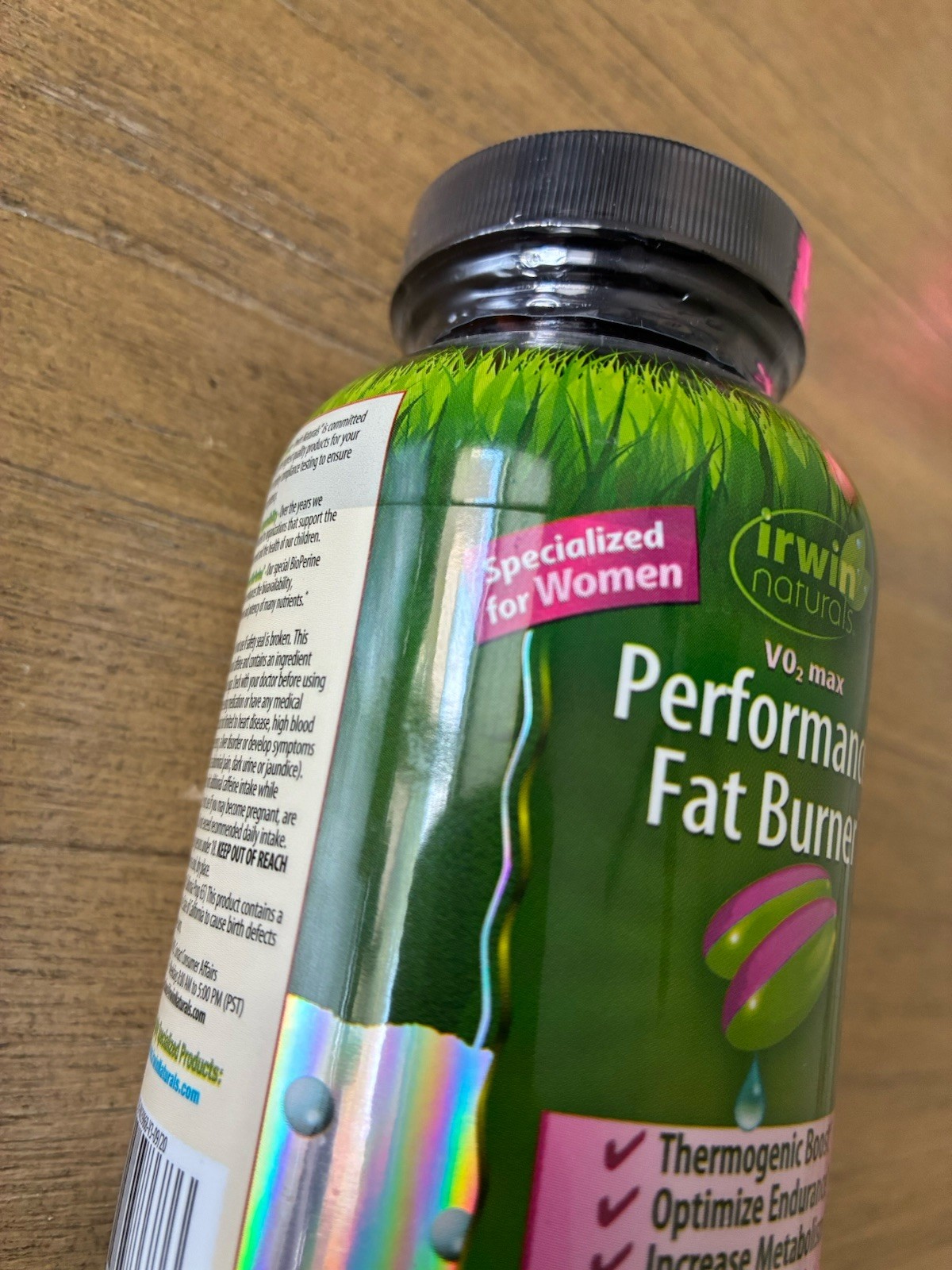 Irwin Naturals VO2 Max Performance Fat Burner BiopPerine 60 Liquid Softgels NEW
