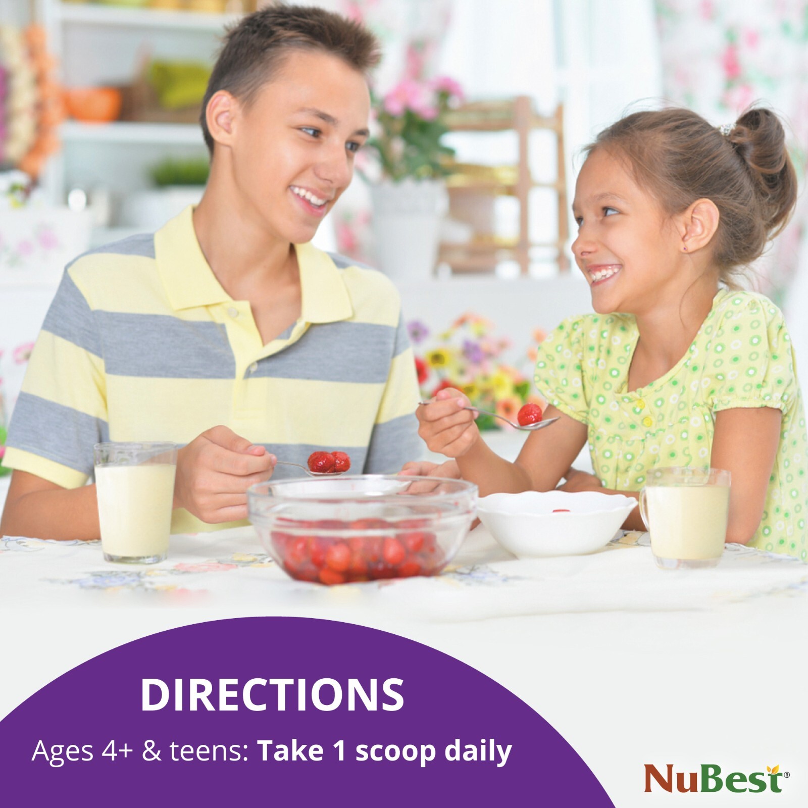 NuBest Tall Growth Protein Powder – Helps Kids & Teens Grow, Develop (Vanilla)