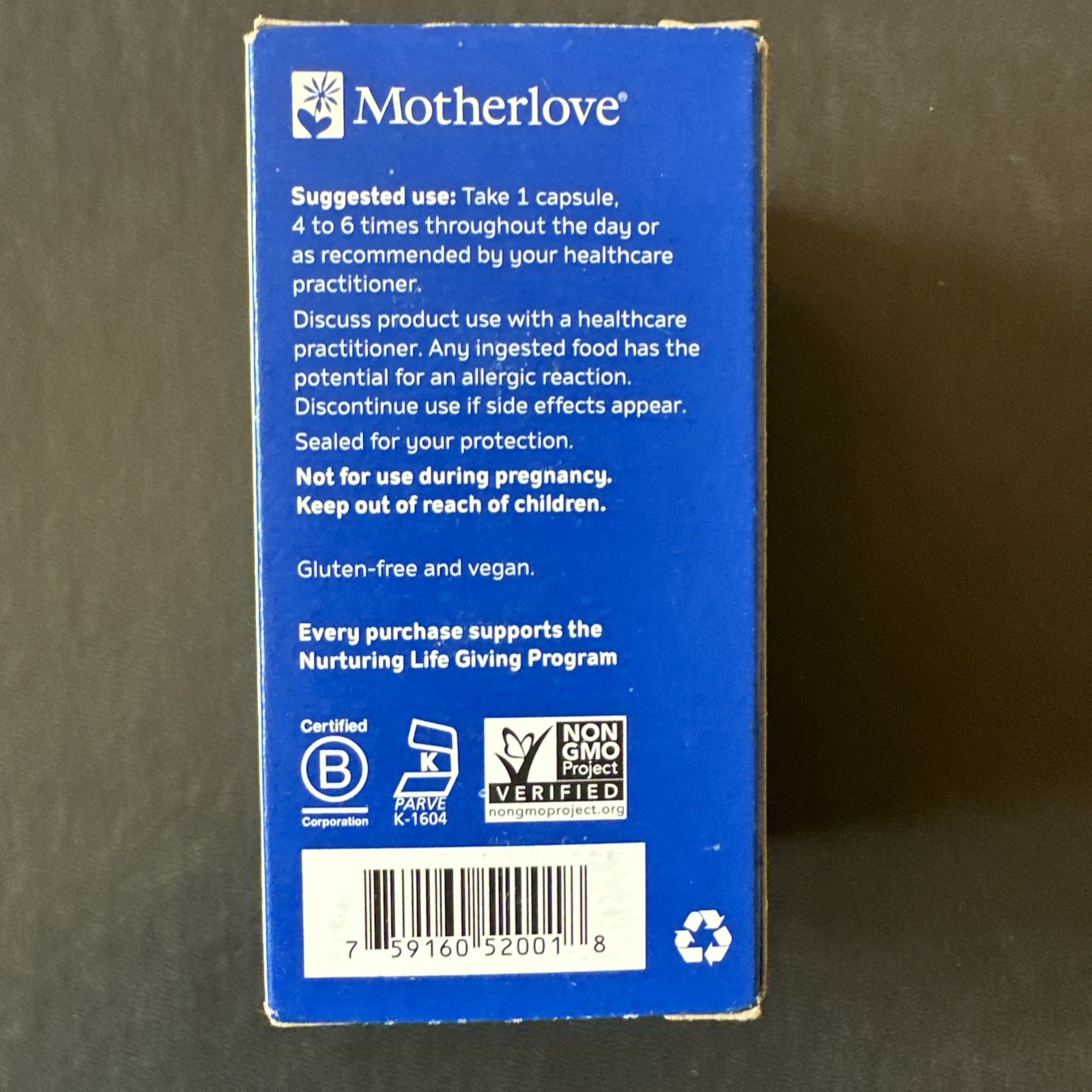 Mother Love MORE MILK MORINGA – Supports Breast Milk Supply 60 Caps Exp 01/2026