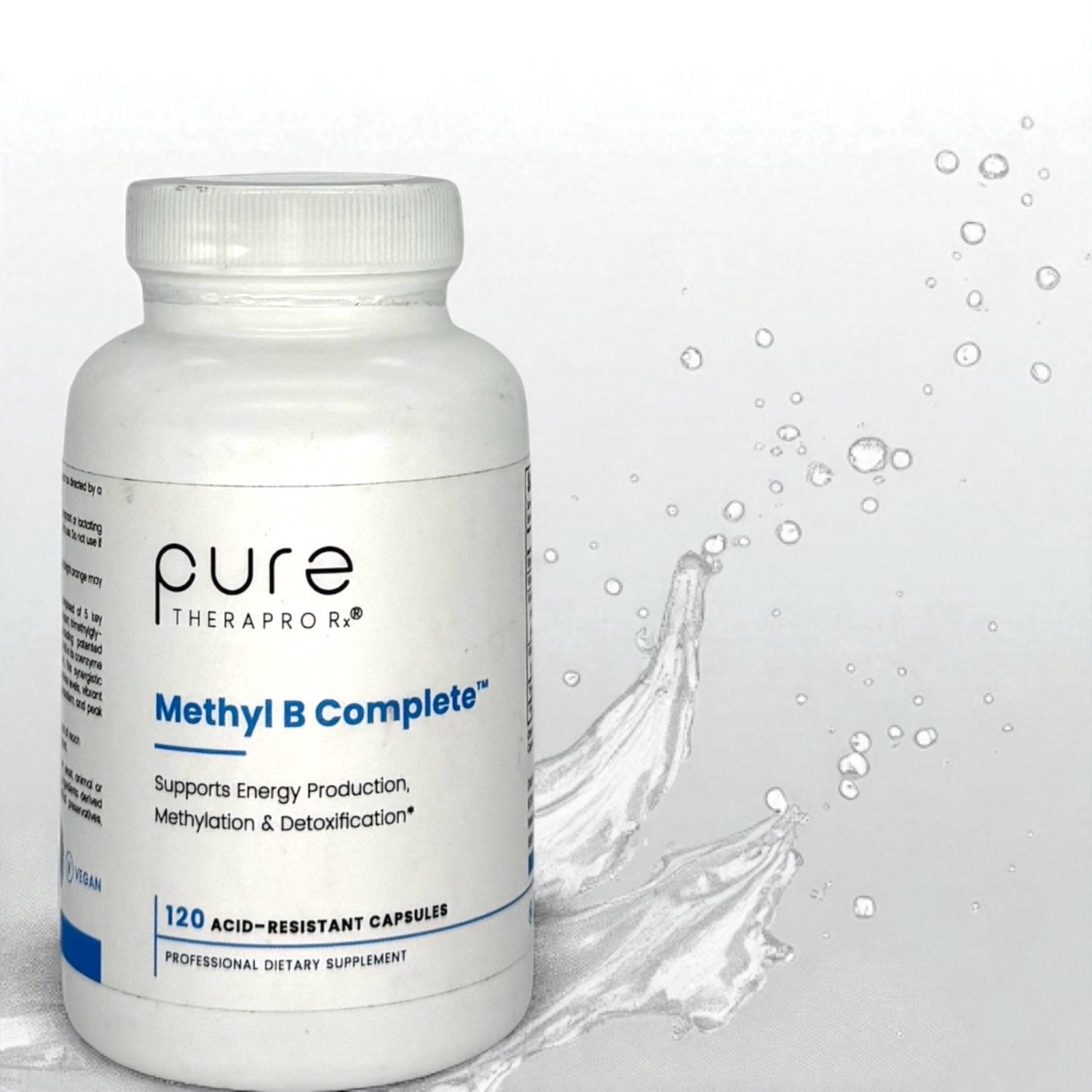 Pure TheraPro Rx Methyl B Complete 120 Ct Active B12 Folate Energy (EXP 11/2026)
