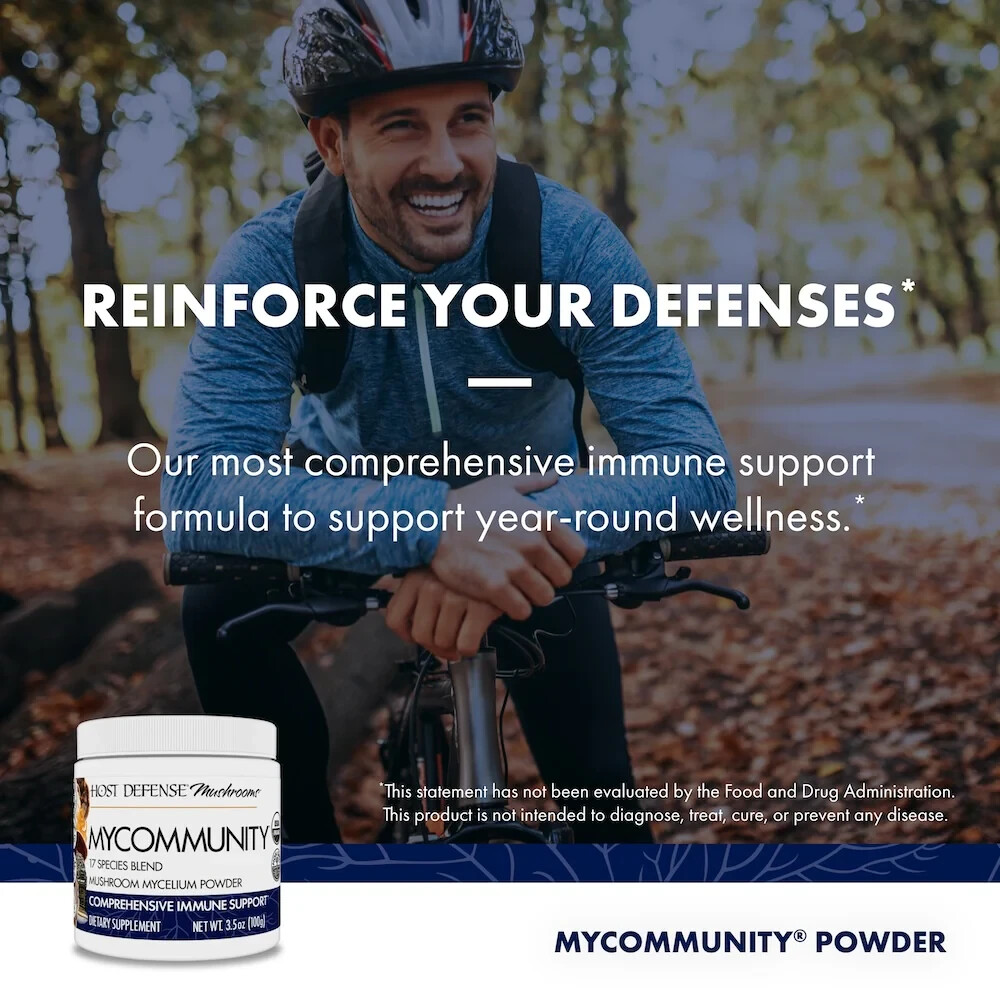 Host Defense MyCommunity Immune Support Powder Fungi Perfecti 3.5 oz