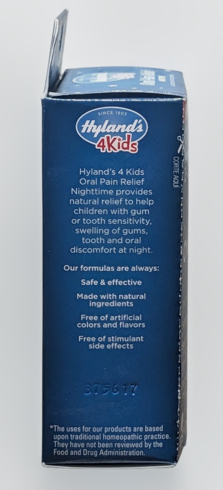 Hyland’s 4Kids Oral Pain Relief – Nighttime – 125 Quick-Dissolving Tablets