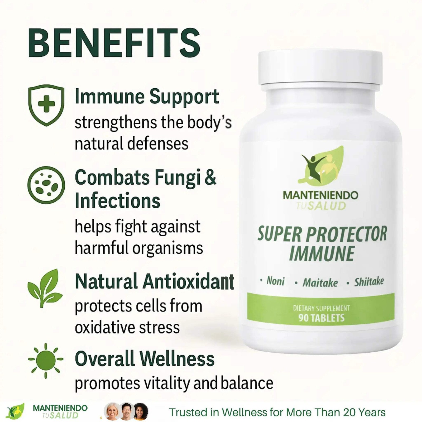 Manteniendo Tu Salud Super Protector Immune, Immune Support, 90 Tablet