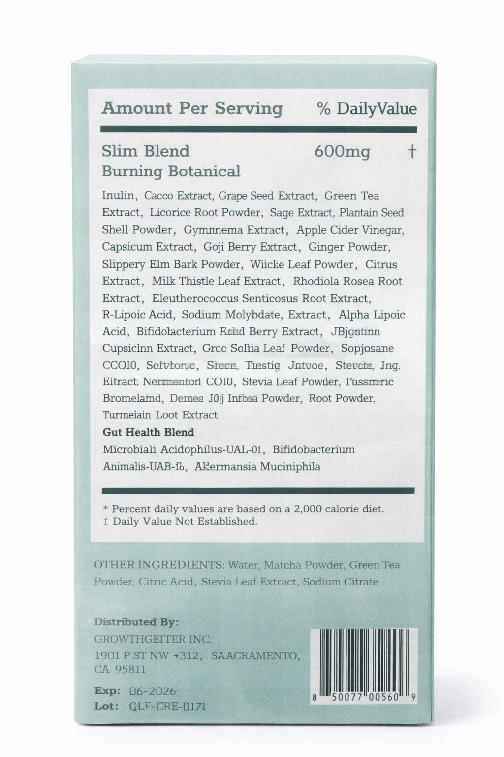 BioDepot Fruit Vegetable Liquid Dietary Supplement 7 Packets 600mg Non-GMO