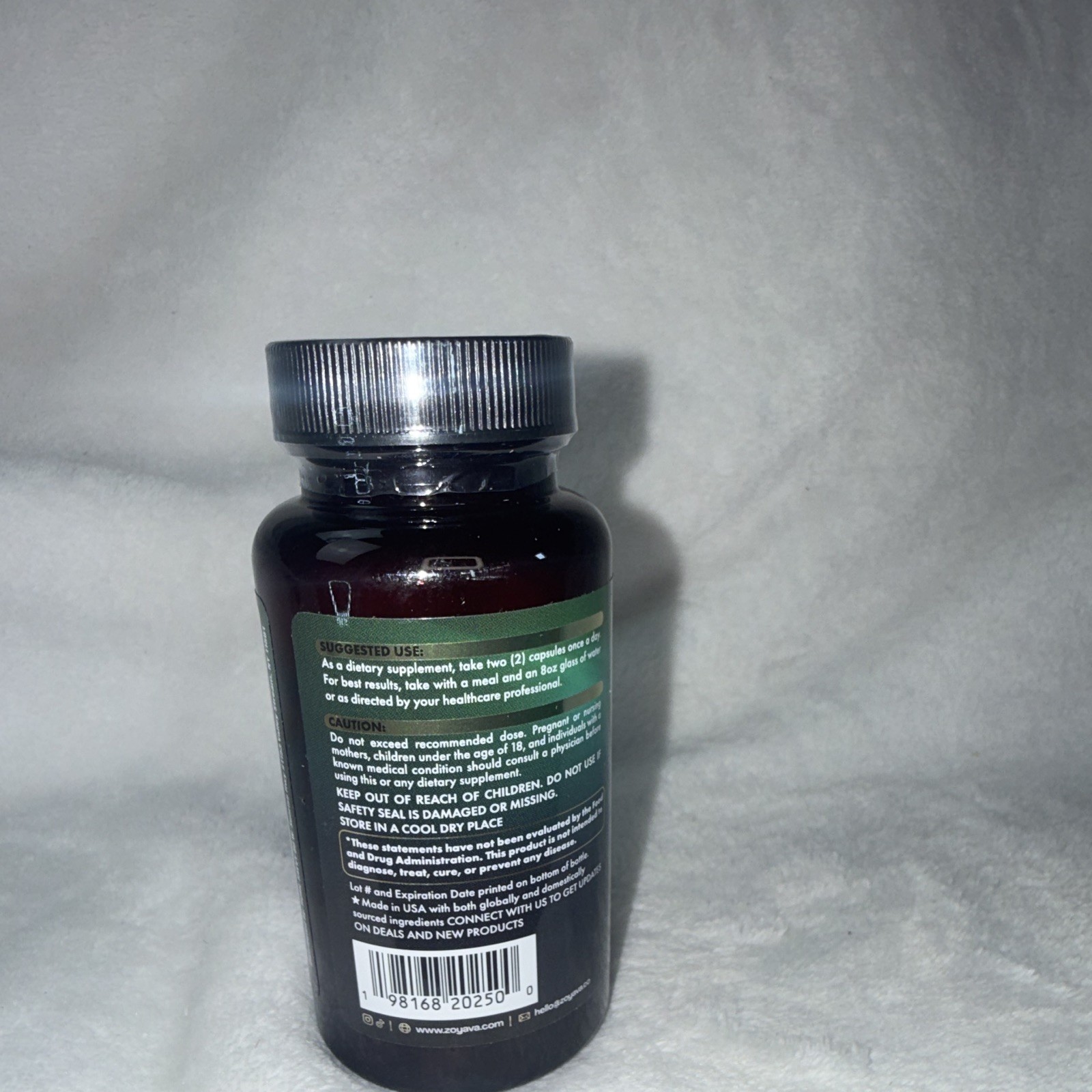 Zoyava Sea Moss + Black Seed Oil Ashwagandha Ginger Immune Extra 60 Caps