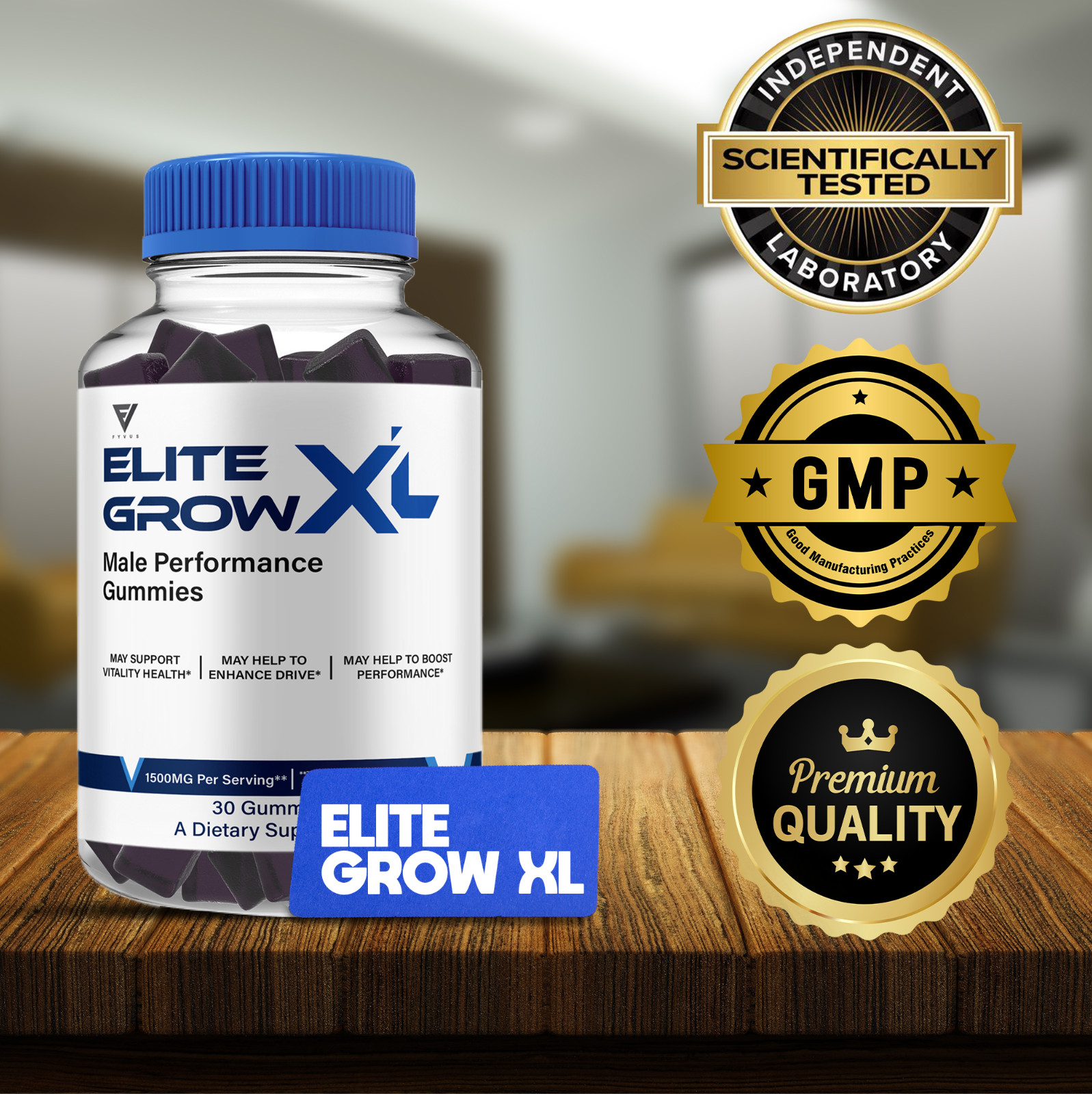 (2 Pack) Elite Grow XL Gummies for Men EliteGrow XL Supplement (2 Month Supply)