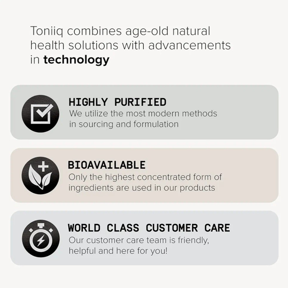 Toniiq Liposomal Berberine High-Strength 1,500mg Complex Weight & Metabolic 90ct