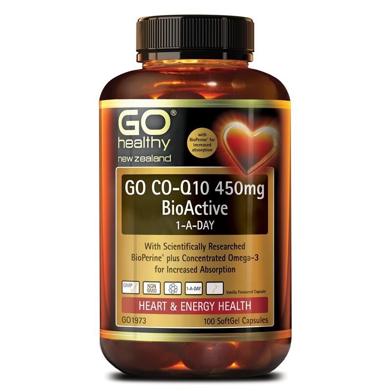 [Go Healthy] Go CO-Q10 450mg BioActive 100 Capsules