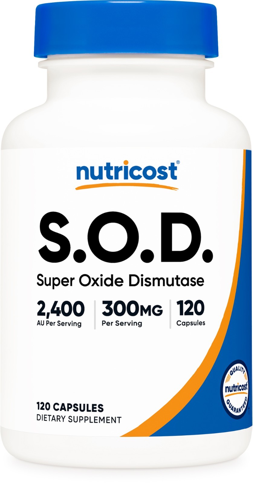 Nutricost S.O.D. Supplement 300mg (2,400 AU) 120 Capsules – Superoxide Dismutase