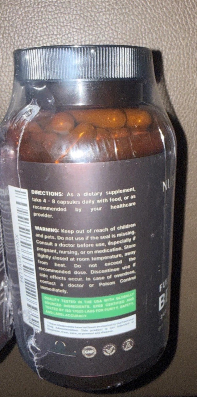Nutriissa Full-Spectrum Beef Organ Grass-Fed Liver Liver Heart Kidney Spleen 240