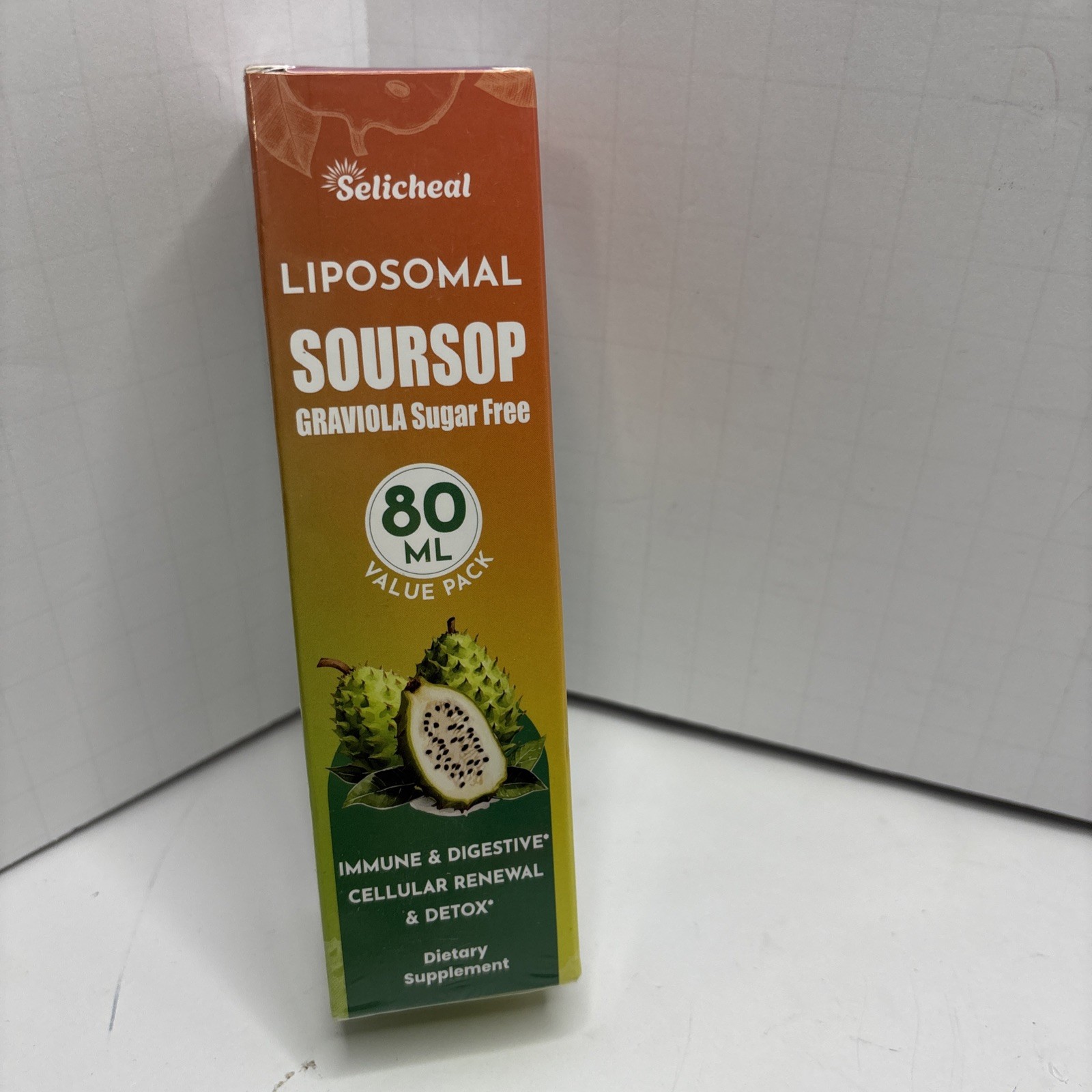 Selicheal Liposomal Soursop Graviola Sugar Free Drops 80 ML Value Pack New