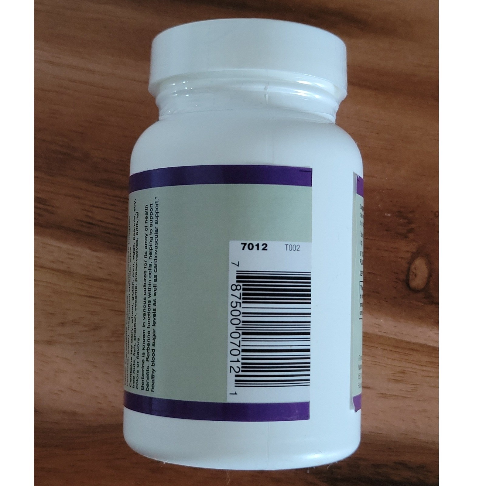 Nature’s Vitamins Berberine 500 mg 60 vegan capsules exp 12/27