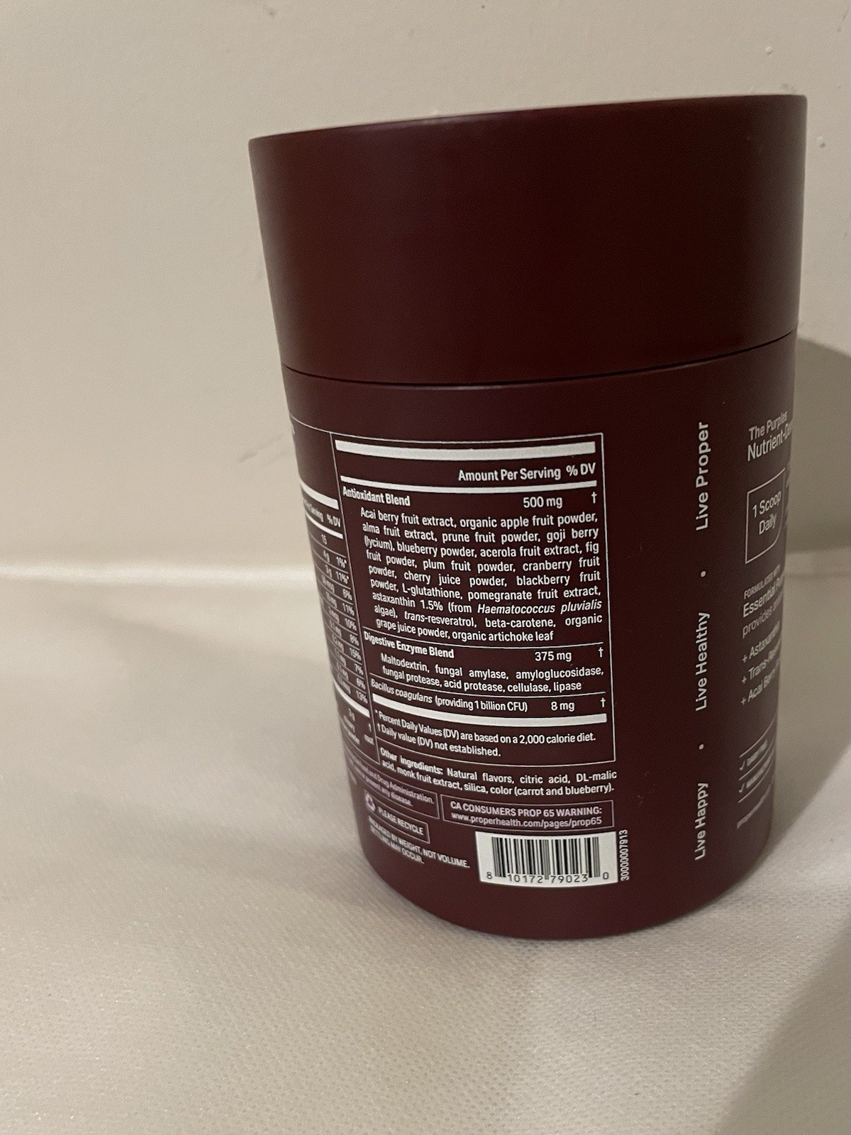 proper Superfood Powder Antioxidant Support Acai Berry Astaxanthin Resveratrol