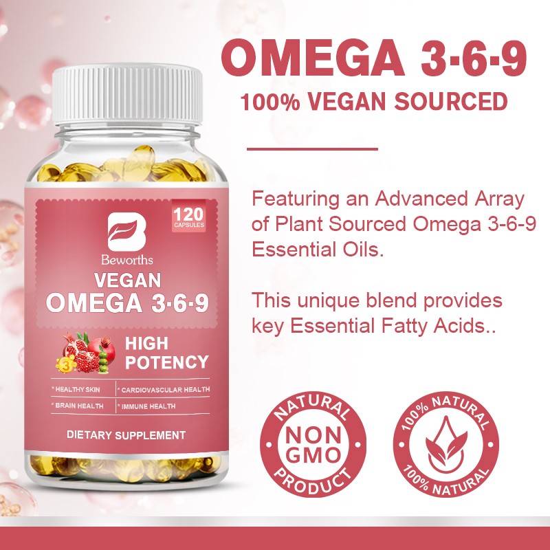 Omega 3-6-9 5 In 1 Essential Fatty Acids for Cardiovascular & Brain Health
