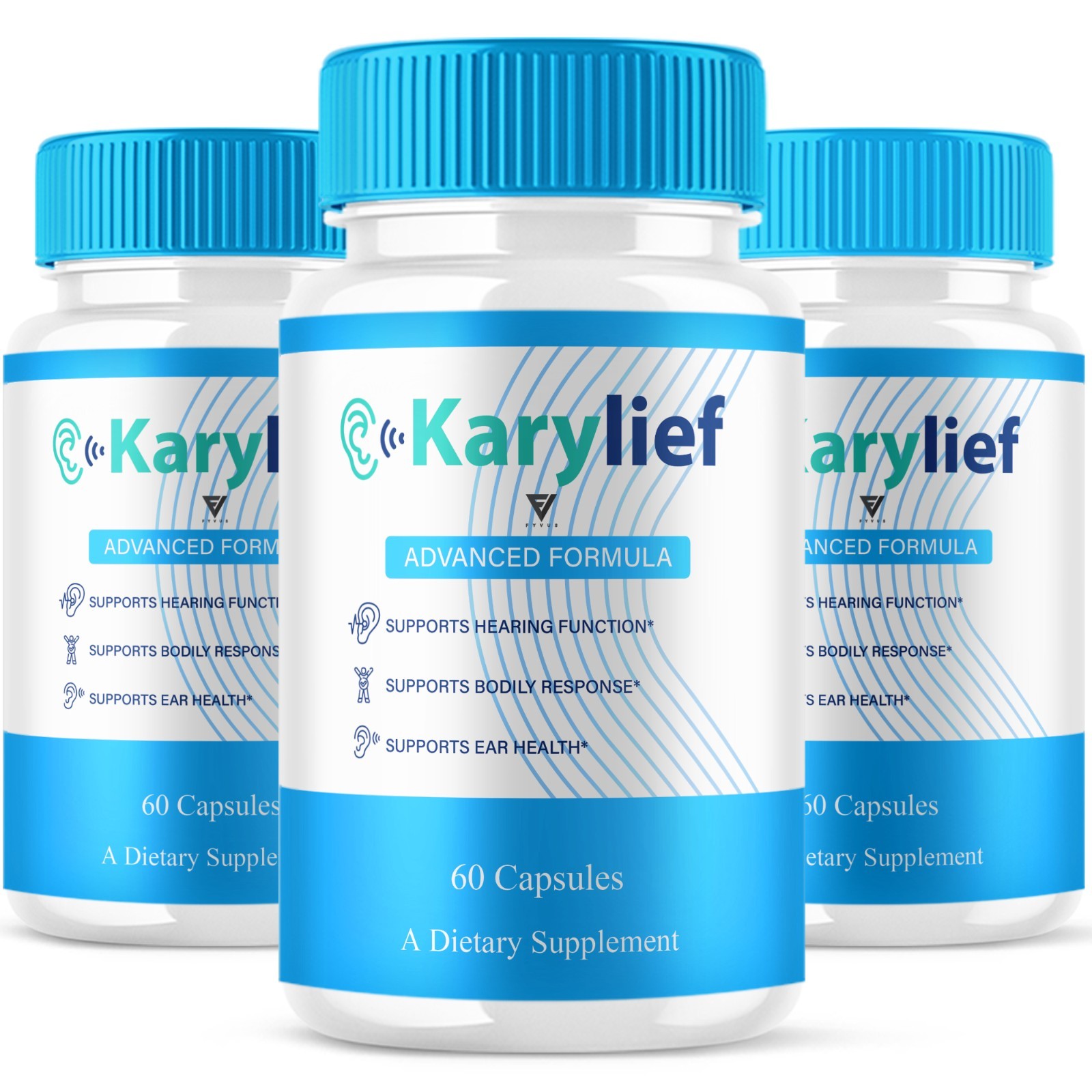 (3 Pack) Karylief Tinnitus Capsules, Kary lief Ear Health Support (180 Capsules)