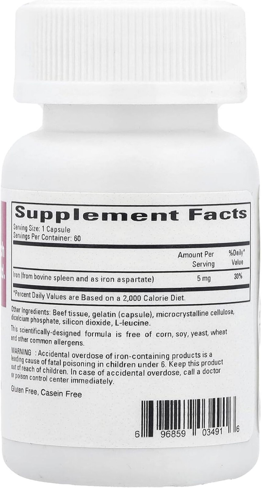 Cardiovascular Research Ferritin Bioavailable Iron 5 mg 60 Capsules