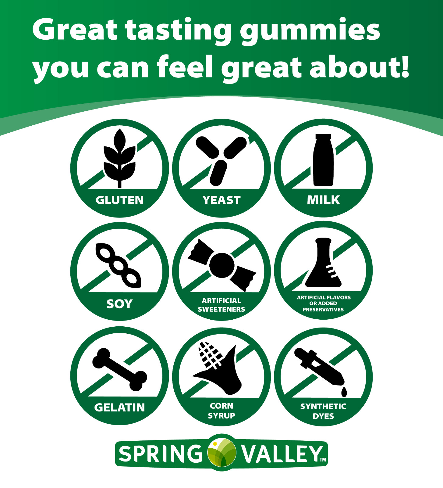 Spring Valley Probiotic + Prebiotic Vegetarian Gummies, 60 CT..+
