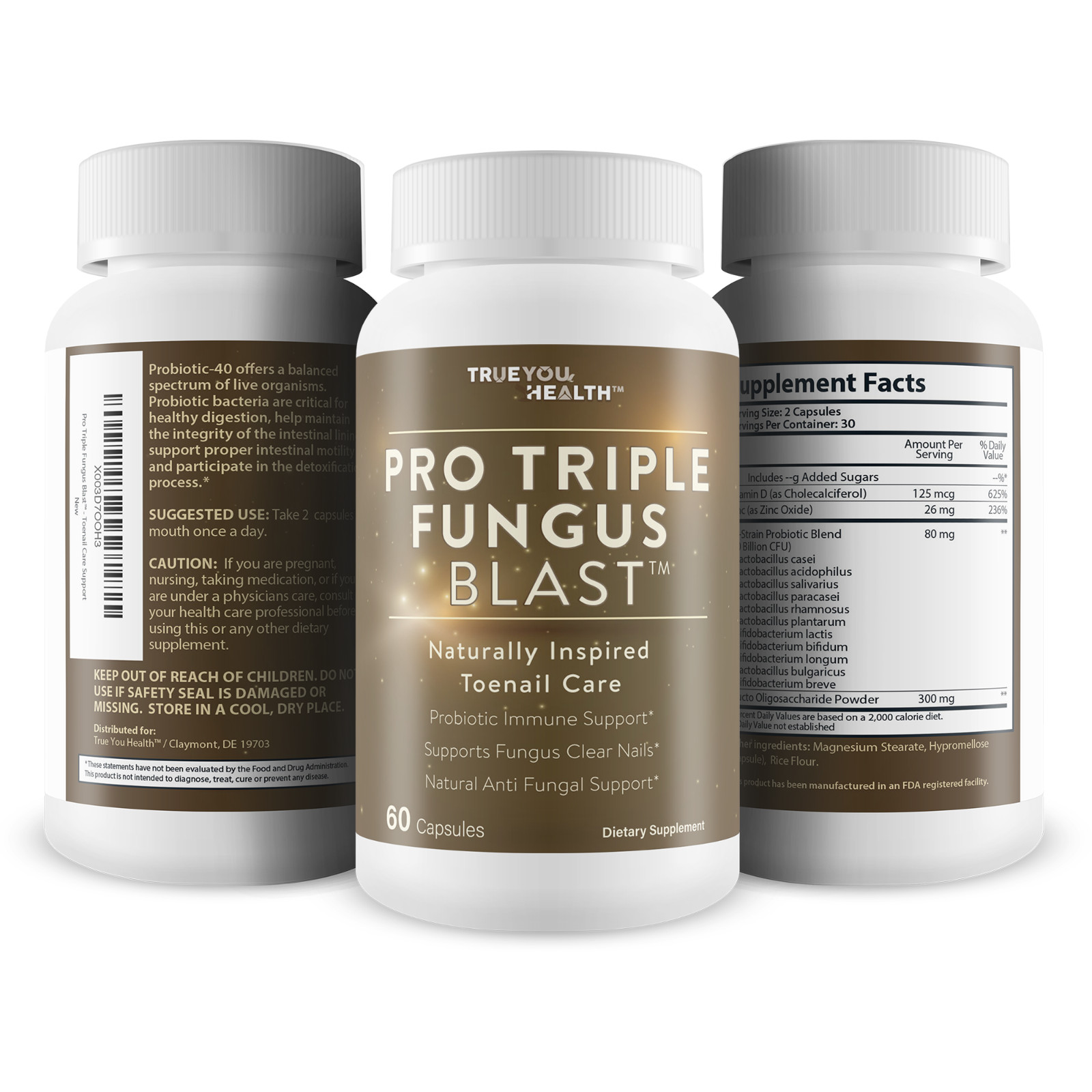 Pro Triple Fungus Blast – Probiotic Fungus Fighter – Health Support Foot Fungus