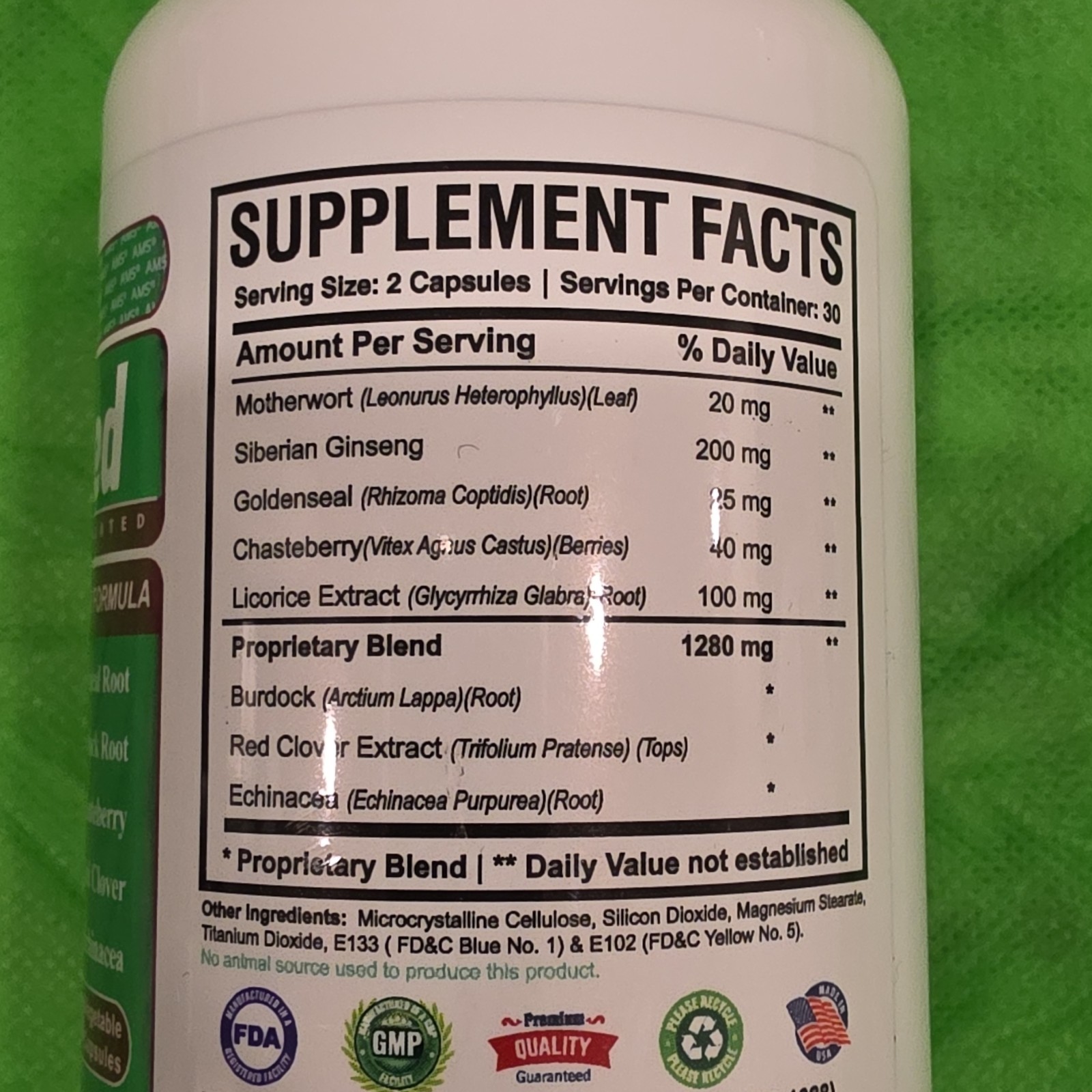 AMS FibroMed Stronger Formula 60 Veg Capsules 20 mg Gluten Free No Sugar