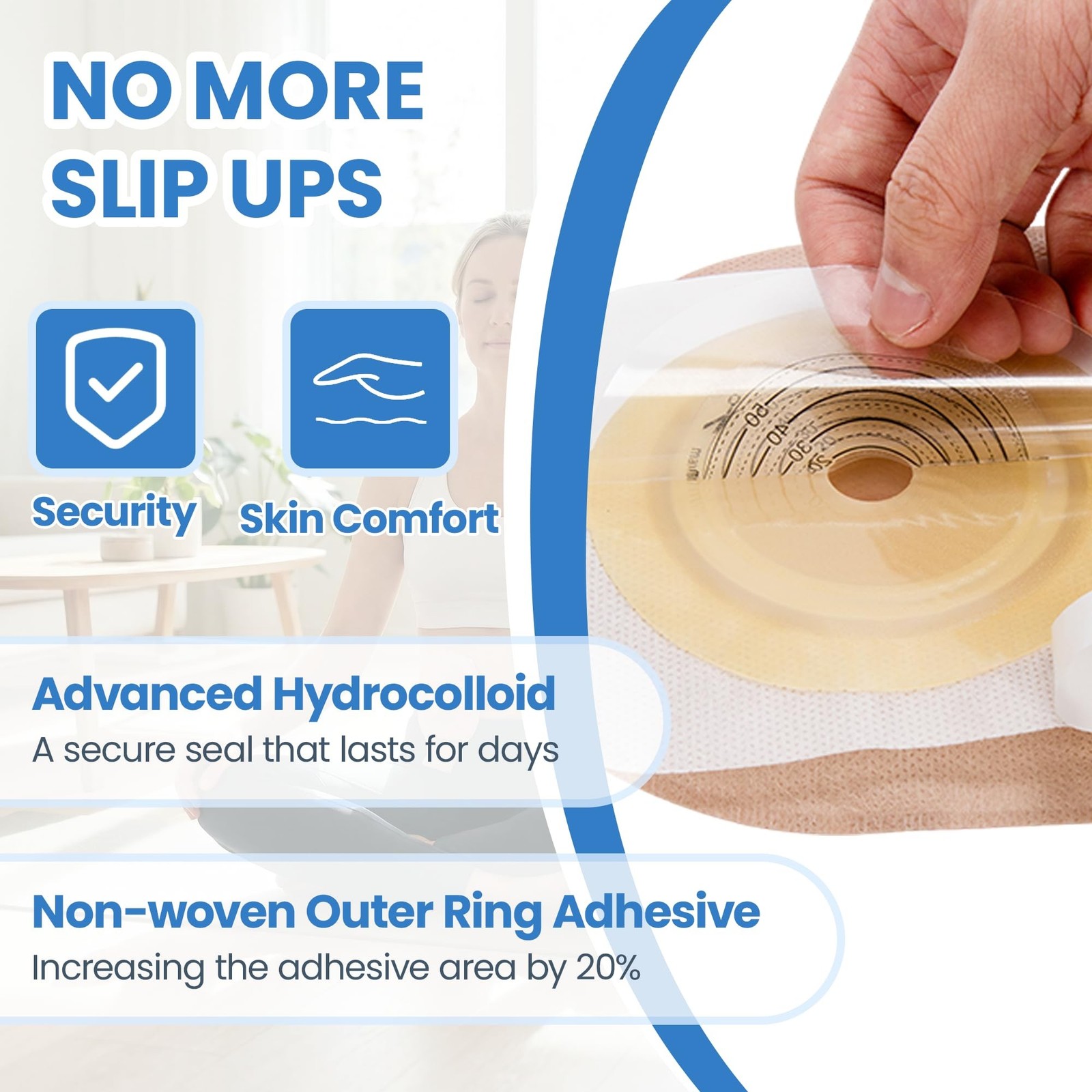 100 Count) 68 Colostomy Bags+32 Barriers, Two-Piece System with Hook and Loop…