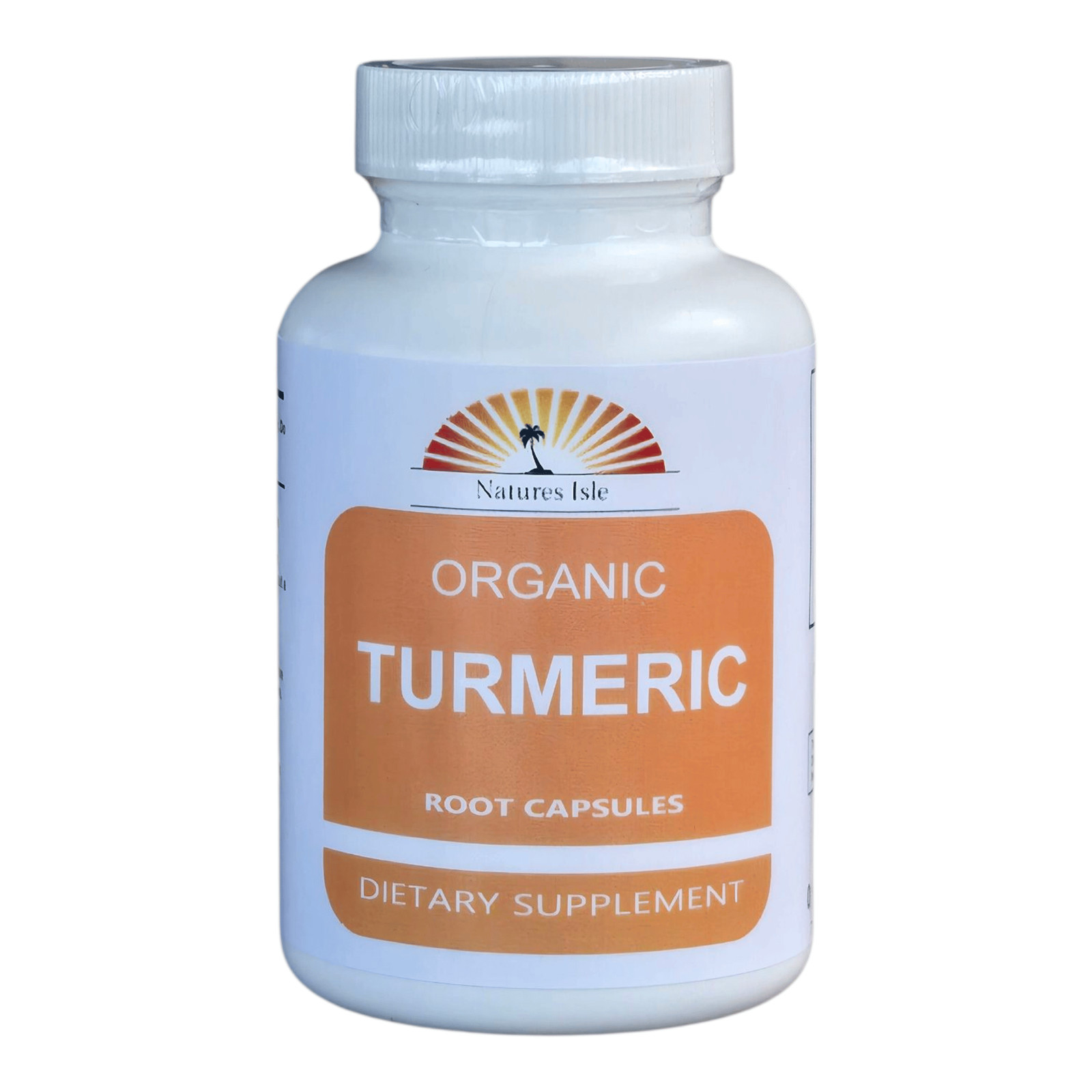 Organic Turmeric Root Powder and Peppercorn Capsules
